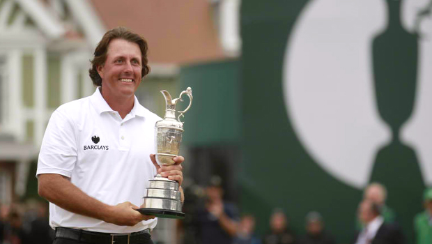 Open Championship winner Phil Mickelson