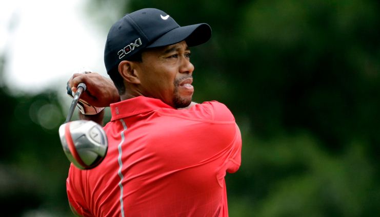 Tiger Woods Open Championship golf elbow injury