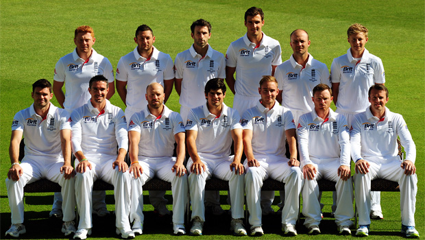 Alastair Cook, James Anderson, Ian Bell, Stuart Broad and Graeme Swann england