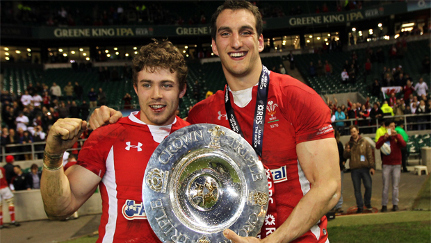 Cardiff Blues Sam Warburton and Leigh Halfpenny