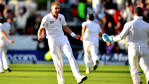 England bowler Stuart Broad