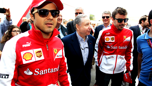 Ferrari pair Fernando Alonso and Felipe Massa