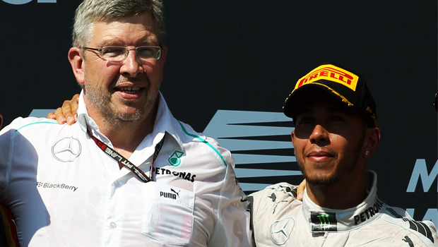 Ross Brawn Lewis Hamilton Hungarian Grand Prix Mercedes