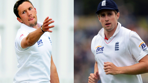 Simon Kerrigan and Chris Woakes ashes