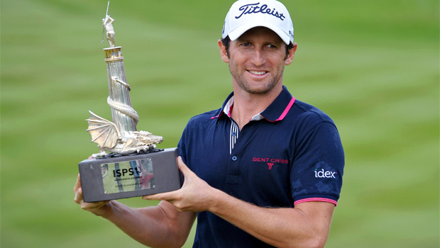 Gregory Bourdy winning ISPS Handa Wales Open