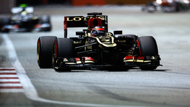 Kimi Raikkonen lotus Singapore Grand Prix