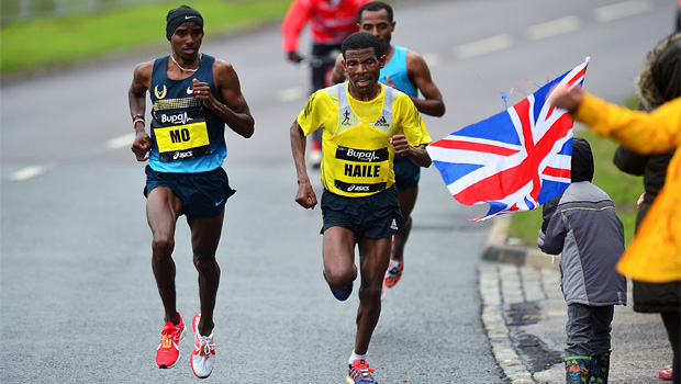 double Olympic and world champion Mo Farah beaten by Kenenisa Bekele