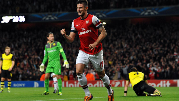 Arsenal Olivier Giroud happy with team