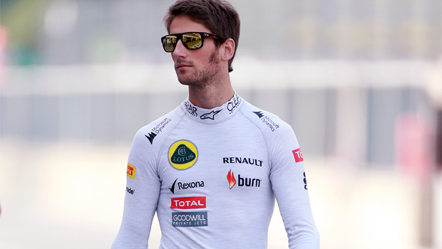 Lotus driver Romain Grosjean