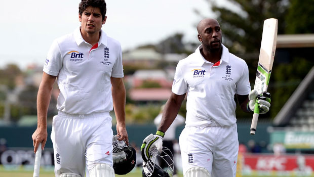 Alastair Cook and Michael Carberry England v Australia