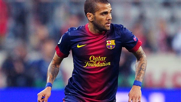 Dani Alves Barcelona defender 