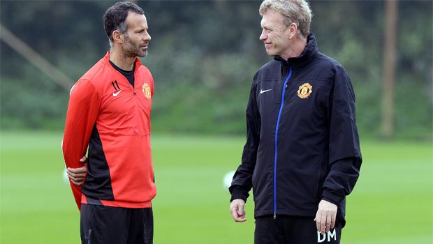 David Moyes and Ryan Giggs Manchester United