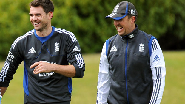 James Anderson and Graeme Swann cricketer