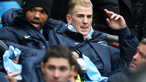 Joe Hart on-bench Manchester City