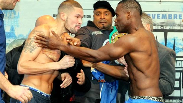 Tony Bellew and WBC champion Adonis Stevenson