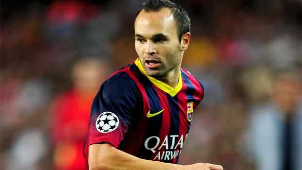 Andres Iniesta Barcelona midfielder 