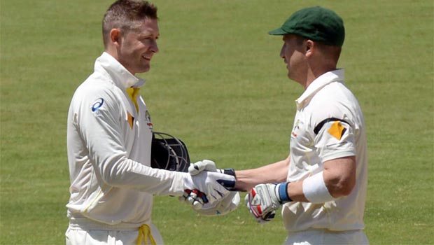 Brad Haddin and Michael Clarke Cricket