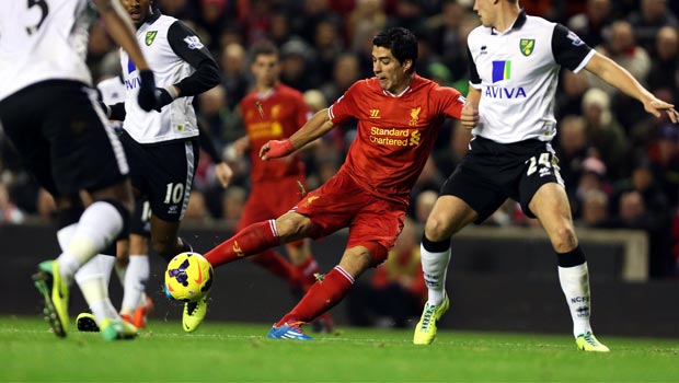 Luis Suarez striker liverpool fc