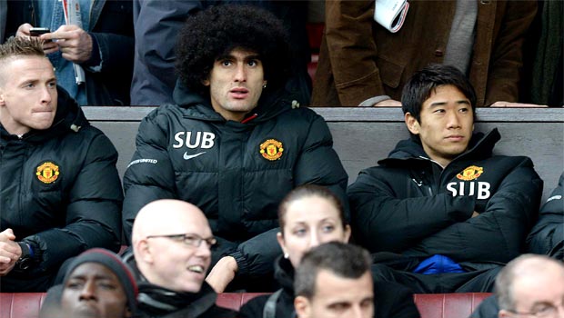 Marouane Fellaini Manchester United midfielder 