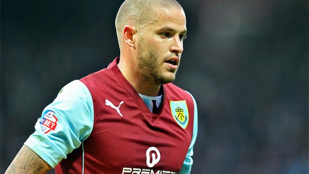 Michael Kightly Burnley winger 