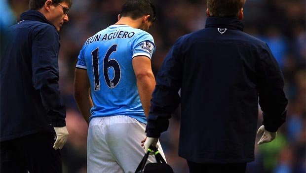 Sergio Aguero Manchester City striker 