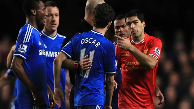 chelsea v liverpool luis suarez