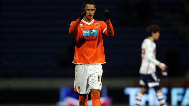 Blackpool winger Tom Ince