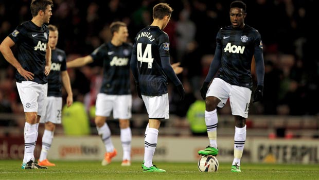 Danny Welbeck with man united team