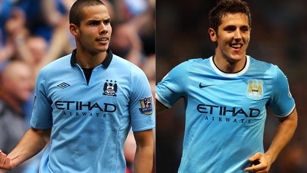  Jack Rodwell and Stevan Jovetic Manchester City