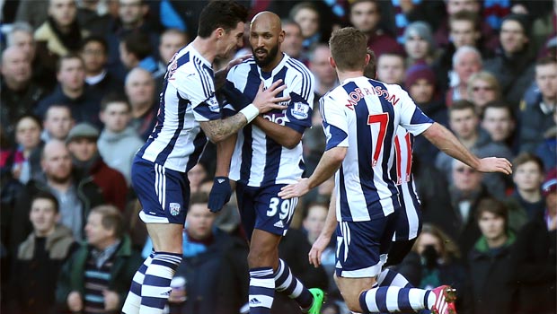 Liam Ridgewell and West Brom team-mates