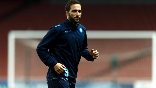 Napoli striker Gonzalo Higuain