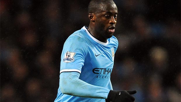 Yaya Toure Manchester City midfielder 