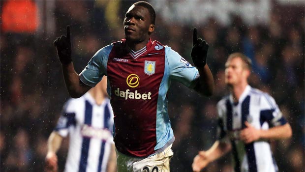 striker Christian Benteke aston villa