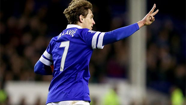 striker Nikica Jelavic Everton