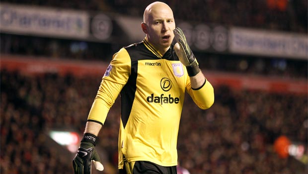 Aston Villa keeper Brad Guzan