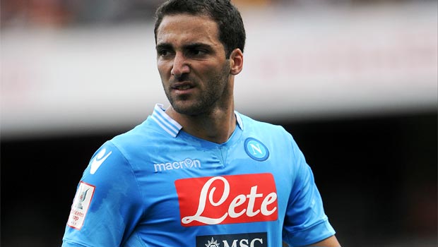  Gonzalo Higuain Napoli striker