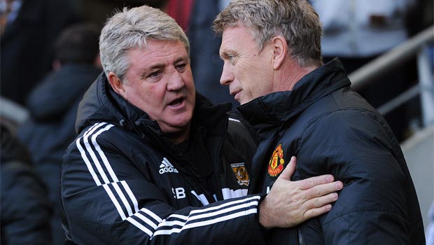 Hull boss Steve Bruce and David Moyes