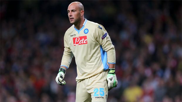  Pepe Reina Napoli goalkeeper