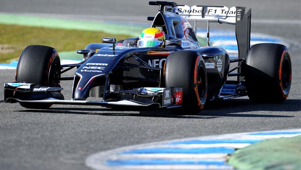 Sauber team racing car