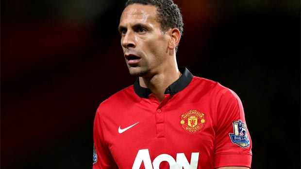 centre-back Rio Ferdinand Man United