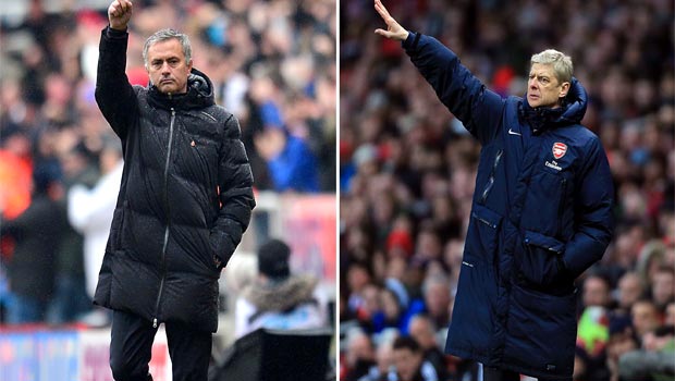 jose mourinho chelsea and Arsene Wenger arsenal