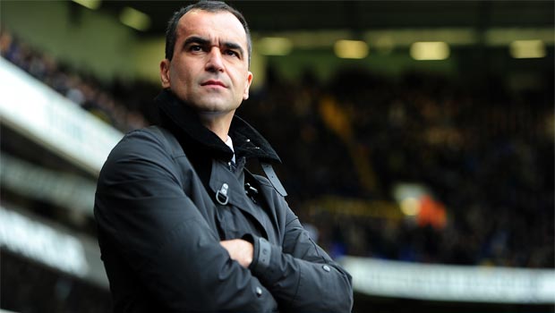 manager Roberto Martinez everton