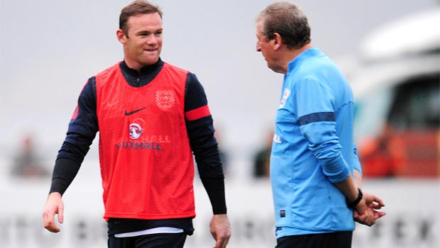 manager Roy Hodgson and Wayne Rooney England 