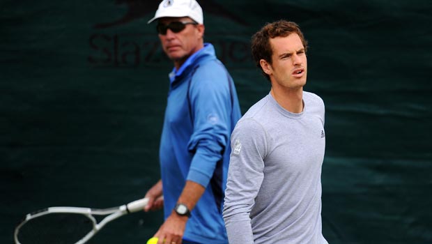 Andy Murray with his coach Ivan Lendl