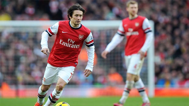 Per Mertesacker and Tomas Rosicky arsenal