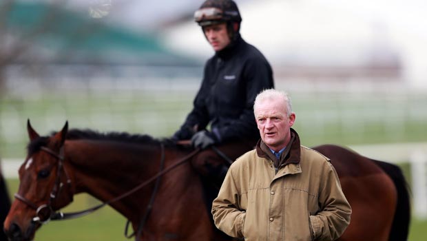 Trainer Willie Mullins with Hurricane Fly