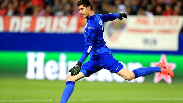 Atletico Madrid goalkeeper Thibaut Courtois