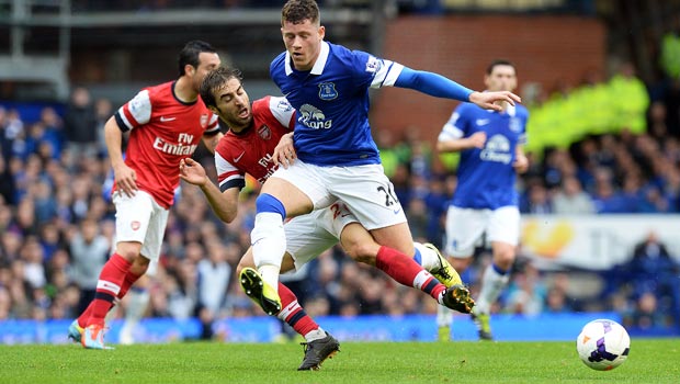 Ross Barkley Everton beating Arsenal Champions League