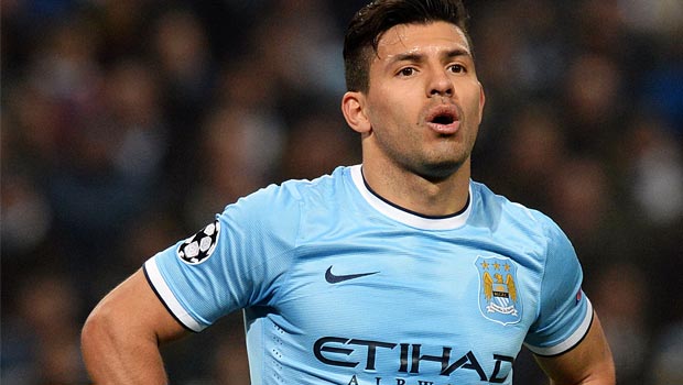 Sergio Aguero Manchester City Striker 2014