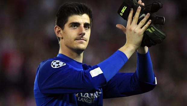 Thibaut Courtois Atletico Madrid goalkeeper against chelsea